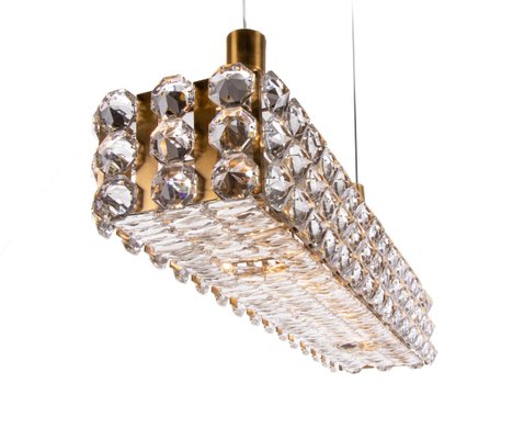 Large Flush Mount in Crystal & Brass from Lobmeyr / Bakalowits & Sons, Vienna-DEK-932742