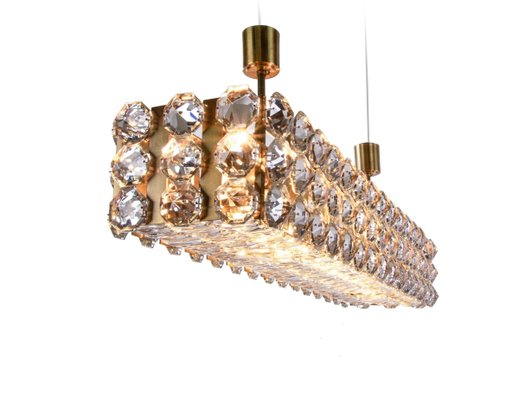 Large Flush Mount in Crystal & Brass from Lobmeyr / Bakalowits & Sons, Vienna-DEK-932742