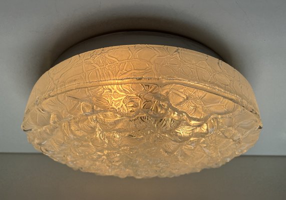 Large Flush Mount in Organic Bubble Pattern Glass from Doria Leuchten, 1960s-WZZ-1405379