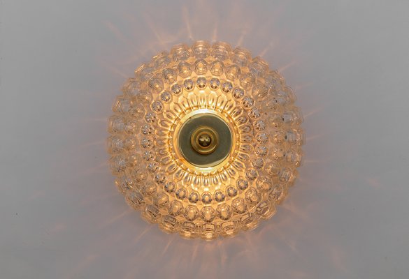 Large Flush Mount Lamp in Glass by Limburg, Gerrmany, 1960s-KQB-1812926