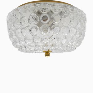 Large Flush Mount Lamp in Glass by Limburg, Gerrmany, 1960s-KQB-1812926