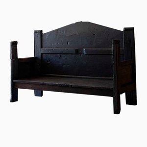 Large Folk Art Bench, 18th Century-PPI-2021415