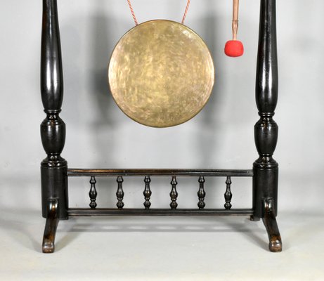 Large Framed Dinner Gong in Mahogany, 1890s-CTD-1713153