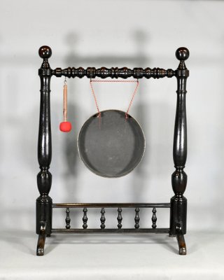 Large Framed Dinner Gong in Mahogany, 1890s-CTD-1713153