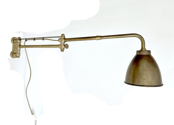 Large French Art Deco Industrial Wall Light, 1940s-GUT-2036715