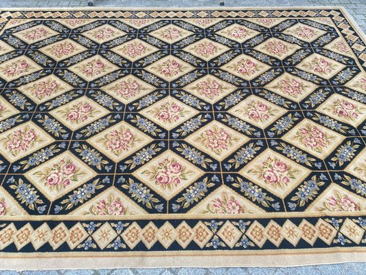 Large French Aubusson Knotted Rug-YMM-1195076