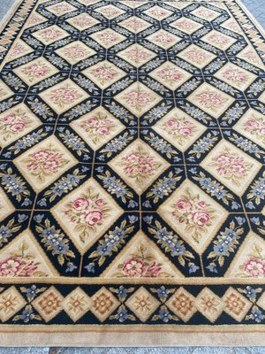 Large French Aubusson Knotted Rug-YMM-1195076