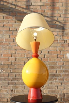 Large French Ceramic Table Lamp from Lampes d""Albret, 1990s-XIJ-792824