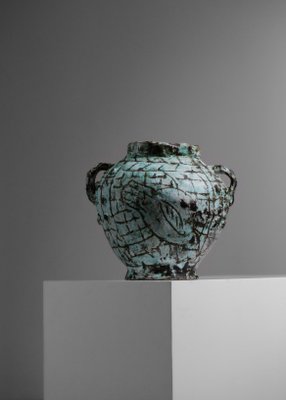 Large French Ceramic Vase by Jérôme Massier for Vallauris, 1960s-YU-1312225