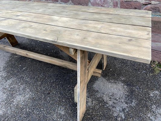 Large French Country Farm Table, 1960s-GQM-1737338