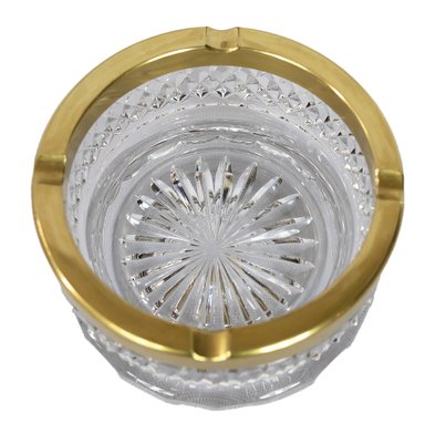 Large French Cut Crystal Ashtray-ZVH-1294910