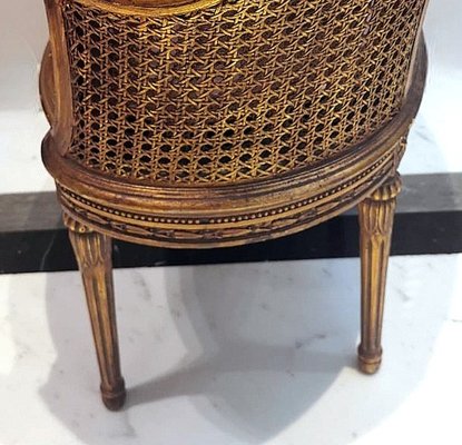 Large French Louis XVI Style Chair in Vienna Straw, 1950-QRS-1788444