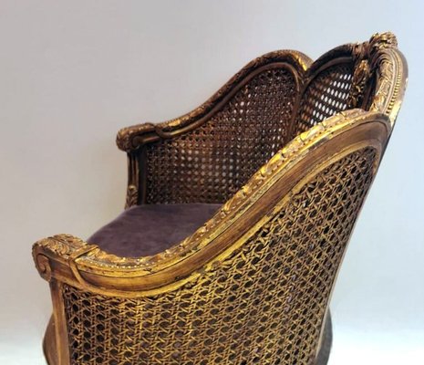 Large French Louis XVI Style Chair in Vienna Straw, 1950-QRS-1788444