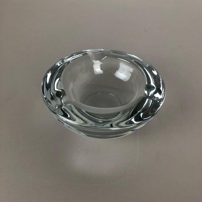 Large French Lucid Crystal Glass Shell Bowl Ashtray from Art Vannes, France, 1970s-QZ-1110843