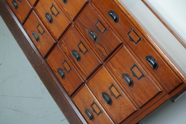 Large French Parisian Pitch Pine Bijouterie Shop Counter / Cabinet, 1930s-XO-1784673