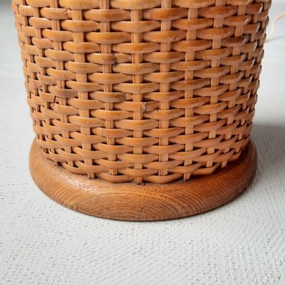 Large French Rattan Bottle Lamp, 1960s-SJU-1748715