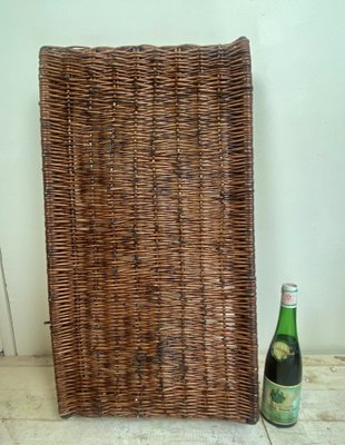 Large French Wicker Bakery Basket, 1950s-WZZ-1264284