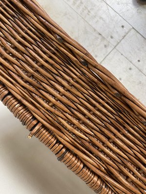 Large French Wicker Bakery Basket, 1950s-WZZ-1264284