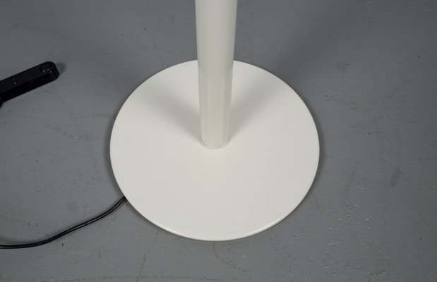 Large Futuristic German Mouth-Blown Frosted Glass Floor Lamp from Limburg, 1960s-VLO-1167869