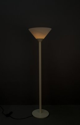 Large Futuristic German Mouth-Blown Frosted Glass Floor Lamp from Limburg, 1960s-VLO-1167869