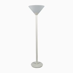 Large Futuristic German Mouth-Blown Frosted Glass Floor Lamp from Limburg, 1960s-VLO-1167869