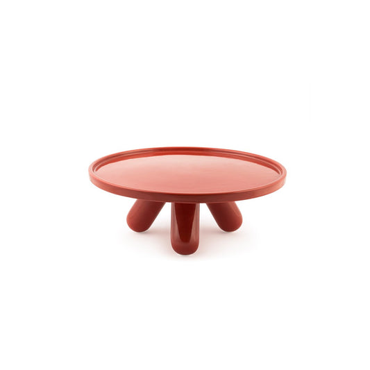 Large Gambone Ceramic Riser in Red by Aldo Cibic for Paola C.