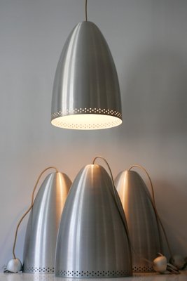 Large German Aluminium Pendant Lamp, 1970s-WPT-548197