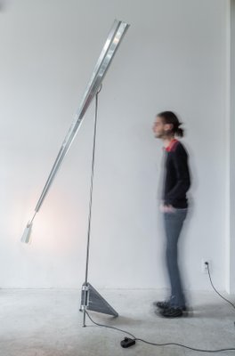 Large German Argo Floor Lamp by Kurt Ziehmer for Vereinigte Werkstätten, 1980s-KL-768452