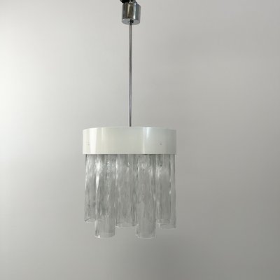 Large German Ceiling Lamp with Glass Tubes from Doria, 1970s-VQG-1706560