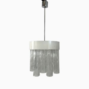 Large German Ceiling Lamp with Glass Tubes from Doria, 1970s-VQG-1706560