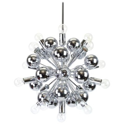 Large German Chrome Space Age Sputnik Chandelier by Cosack, 1970s-UGR-1085560