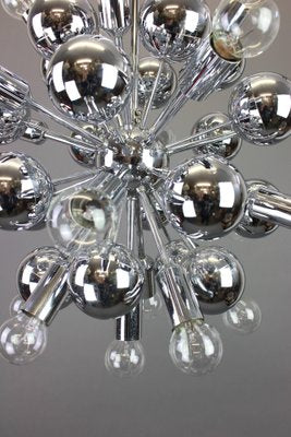 Large German Chrome Space Age Sputnik Chandelier by Cosack, 1970s-UGR-1085560