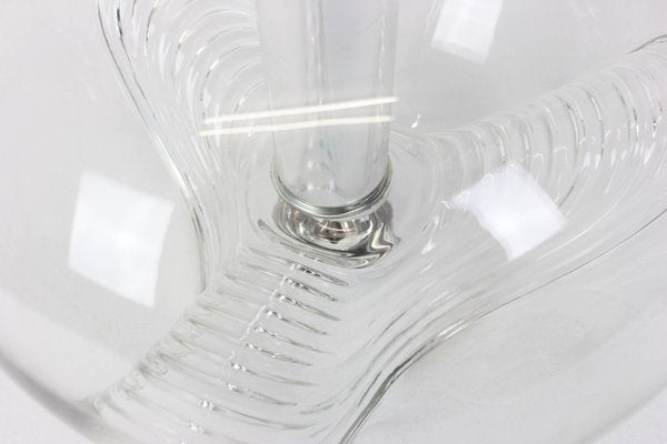 Large German Clear Glass Pendant Light by Koch & Lowy, Peill & Putzler, 1970-UGR-1085477