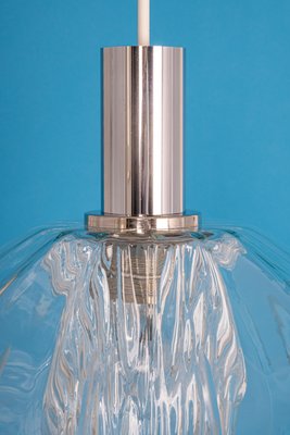 Large German Glass Pendant Light in Tulipan Form by Cosack, 1970s-UGR-1093012