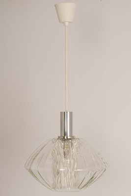 Large German Glass Pendant Light in Tulipan Form by Cosack, 1970s-UGR-1093012