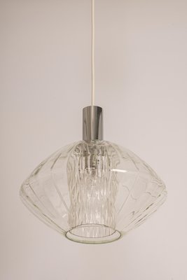 Large German Glass Pendant Light in Tulipan Form by Cosack, 1970s-UGR-1093012