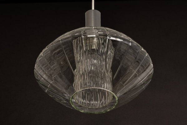 Large German Glass Pendant Light in Tulipan Form by Cosack, 1970s-UGR-1093012