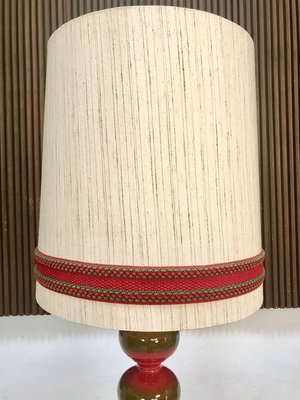 Large German Glazed Ceramic Floor Lamp from Kaiser Idell / Kaiser Leuchten, 1960s-JP-736096