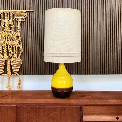 Large German Glazed Ceramic Table Lamp from Aro, 1960s-JP-709642