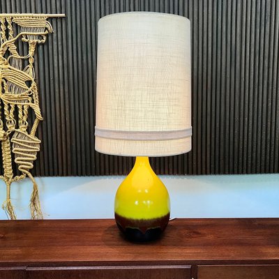 Large German Glazed Ceramic Table Lamp from Aro, 1960s-JP-709642