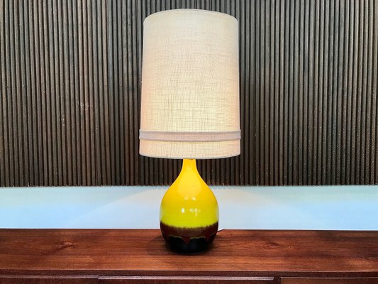 Large German Glazed Ceramic Table Lamp from Aro, 1960s-JP-709642