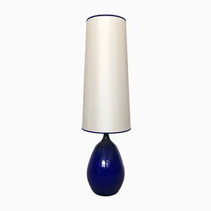 Large German Glazed Ceramic Table Lamp from Krösselbach, 1960s-JP-709631