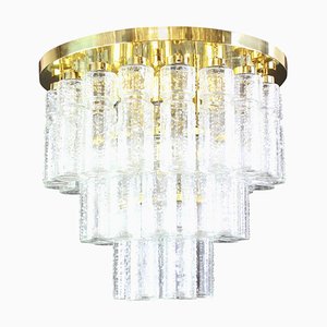 Large German Limburg Glass Chandelier, 1960s-UGR-1085542