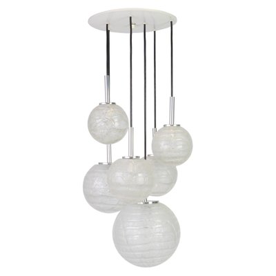 Large German Murano Glass Cascading Chandelier from Doria, 1970s-UGR-1086204