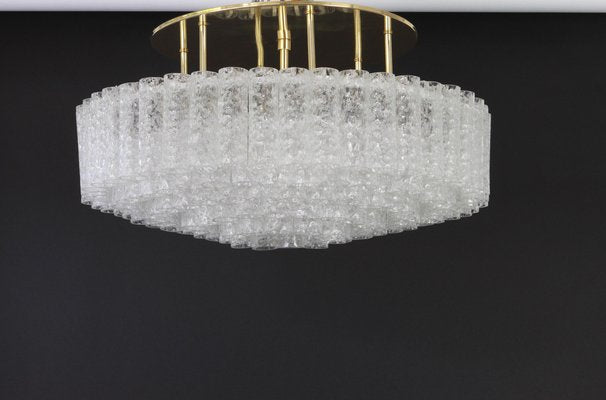 Large German Murano Glass Tubes Chandelier by Doria, 1960s-UGR-1085592