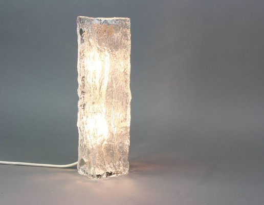 Large German Murano Ice Glass Vanity Sconces by Kaiser, 1970s-UGR-1085643