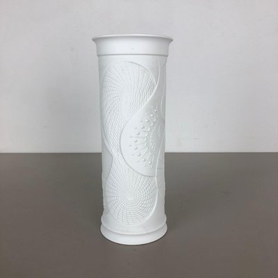 Large German Op Art Biscuit Porcelain Vase from AK Kaiser, Germany, 1970s-QZ-1132563