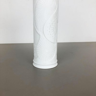 Large German Op Art Biscuit Porcelain Vase from AK Kaiser, Germany, 1970s-QZ-1132563