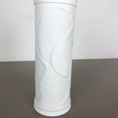 Large German Op Art Biscuit Porcelain Vase from AK Kaiser, Germany, 1970s-QZ-1132563