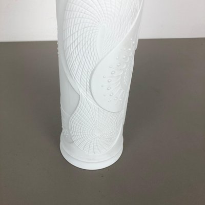 Large German Op Art Biscuit Porcelain Vase from AK Kaiser, Germany, 1970s-QZ-1132563